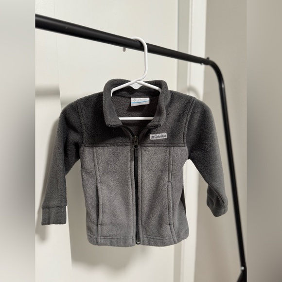 Columbia Charcoal Fleece Jacket- 12/18 months - Picture 1 of 4